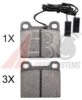 A.B.S. 36005 OE Brake Pad Set, disc brake